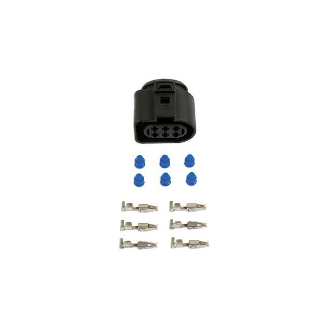 Connect for VW Electrical Female Connector 2.8mm 6 Pin Kit 65pc 37384 Tool Connection - Dynamic Drive