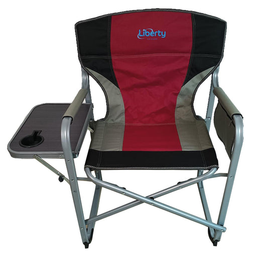 Liberty Magenta Directors Chair with Side Table Camping Caravan Liberty - Dynamic Drive
