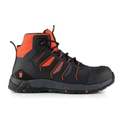Scruffs Glide Safety Boot Black / Orange Size 9 / 43 Scruffs - Dynamic Drive