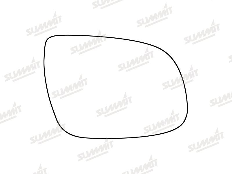 Summit Stick-On Standard Mirror Glass fits Kia Ceed 16 on RHS Summit - Dynamic Drive