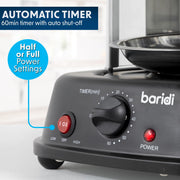 Baridi Vertical 360 Rotisserie Smokeless Grill 21L Capacity DH216 Baridi - Dynamic Drive