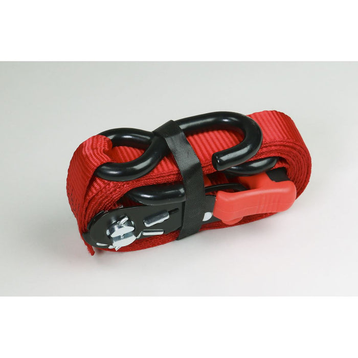 Sealey Slide Ratchet Tie Down 32mm x 3m Polyester Webbing with S-Hooks 1200kg Br Sealey - Dynamic Drive