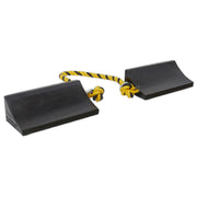 Sealey Rubber Wheel Chocks Heavy-Duty Pair WC16 Sealey - Dynamic Drive