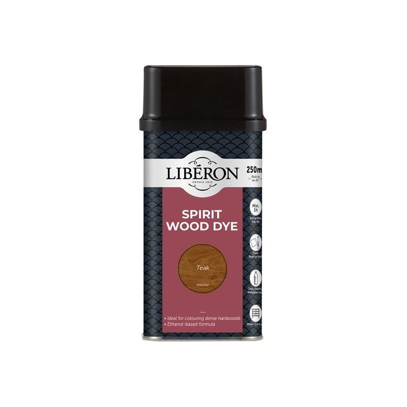 Liberon Spirit Wood Dye Teak 250ml Liberon - Dynamic Drive