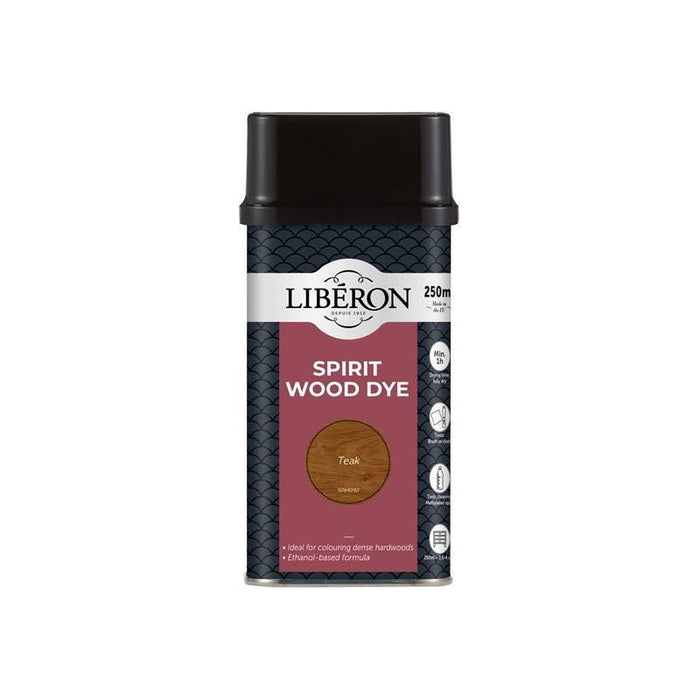 Liberon Spirit Wood Dye Teak 250ml Liberon - Dynamic Drive
