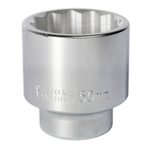 Sealey WallDrive Socket 50mm 3/4"Sq Drive S34/50 Sealey - Dynamic Drive