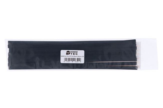 Powertec Extra Thin PP Flat Black Strips 11mm 20pc - 92650 Powertec - Dynamic Drive