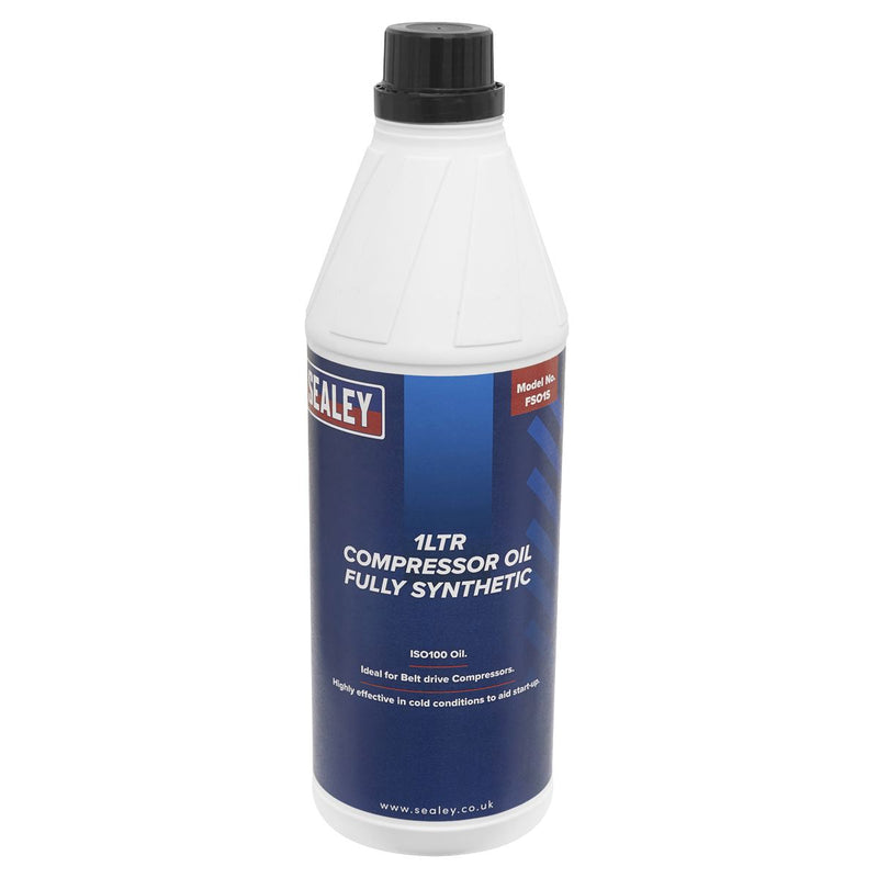 Sealey Compressor Oil Fully Synthetic 1L FSO1S Sealey - Dynamic Drive