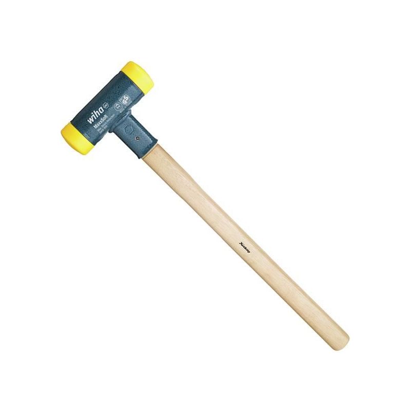 Wiha Soft-Face Dead-Blow Hammer Hickory Handle 1085g Wiha - Dynamic Drive