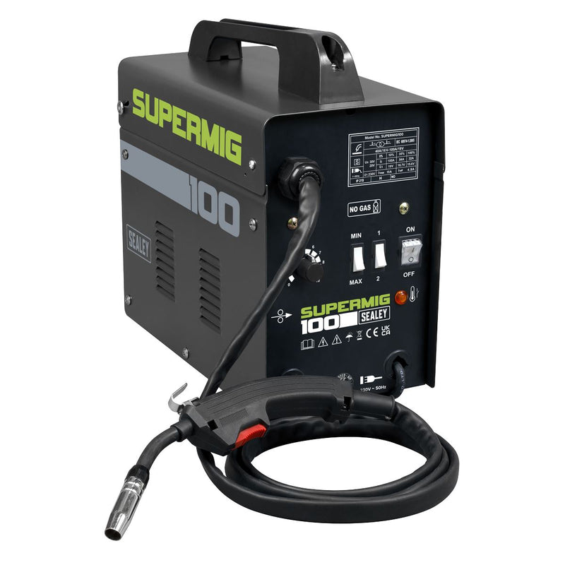 Sealey Gasless MIG Welder 100A 230V SUPERMIG100 Sealey - Dynamic Drive