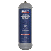 Sealey Disposable Argon/Carbon Dioxide Gas Cylinder 430g, 2.2L - Pack of 4 Sealey - Dynamic Drive
