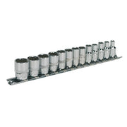 Sealey Socket Set 13pc 1/4"Sq Drive 12pt WallDrive Metric AK2680 Sealey  - Dynamic Drive