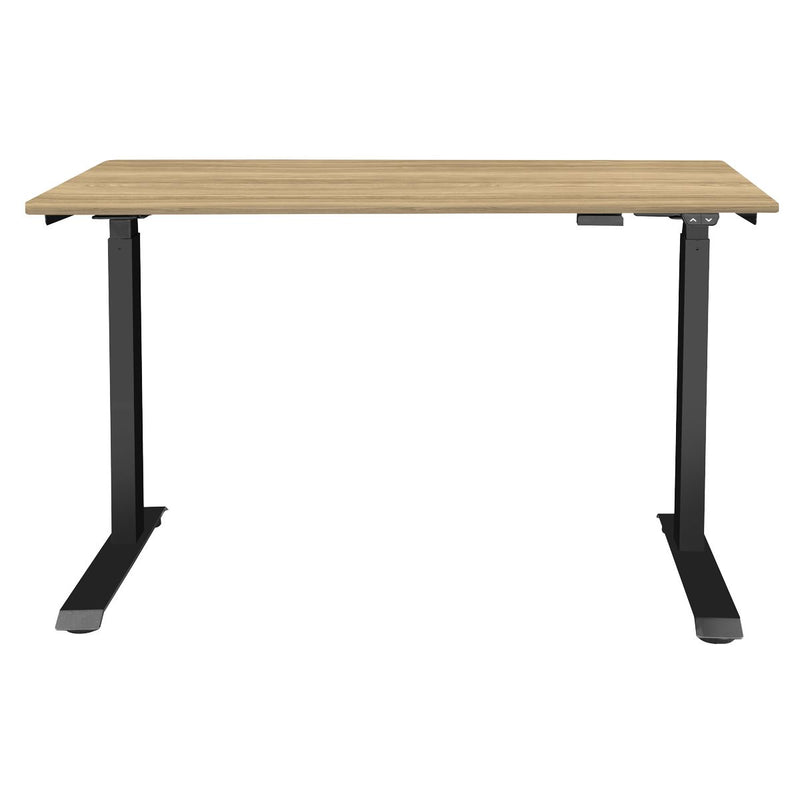 Dellonda Single Motor Adjustable-Height Electric Sit/Stand Desk - Oak Desktop Dellonda - Dynamic Drive