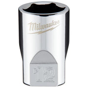 Milwaukee 1/4 Drive Socket Metric Standard 12mm 4932478320 Milwaukee - Dynamic Drive