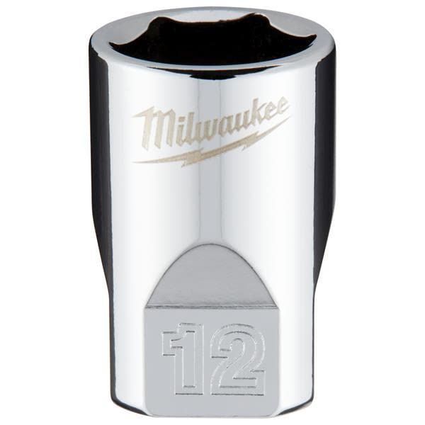 Milwaukee 1/4 Drive Socket Metric Standard 12mm 4932478320 Milwaukee - Dynamic Drive