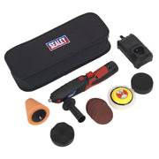Sealey Cordless Mini Sander Polisher Kit 75mm 12V Lithium-ion Car Detailing Sealey  - Dynamic Drive