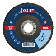Sealey Flap Disc Zirconium125mm22mm Bore 40Grit FD12540 Sealey - Dynamic Drive