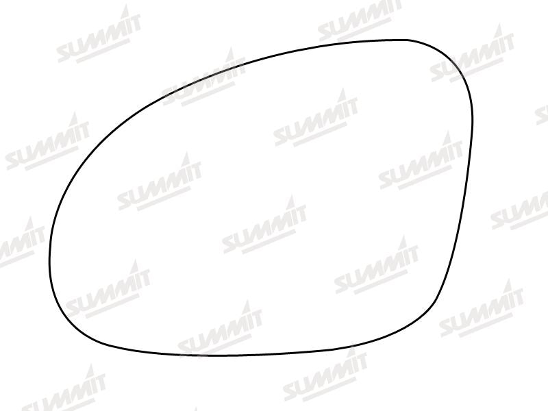 Summit Heated Base Plate With Standard Mirror Glass fits VW Golf/Passat LHS Summit - Dynamic Drive