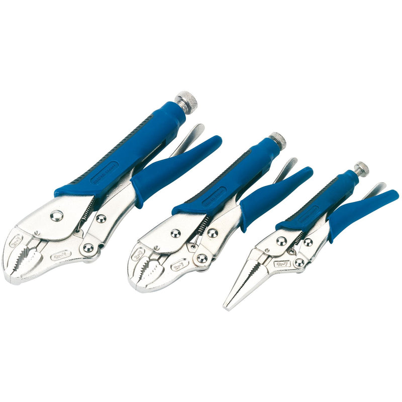 Draper Soft Grip Self Grip Pliers Set (3 Piece) 88293 Draper - Dynamic Drive
