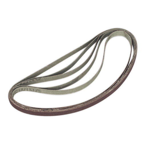Sealey Sanding Belt 8 x 456mm 100Grit Pack of 5 SBS35/B100GN Sealey - Dynamic Drive