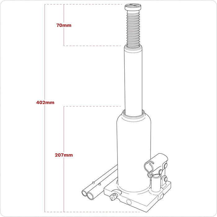 Viking Viking Bottle Jack 5 Tonne PBJ5S Viking - Dynamic Drive