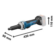 Bosch GGS 18V-23 PLC Professional Straight Grinder 18V Bare Unit Bosch - Dynamic Drive