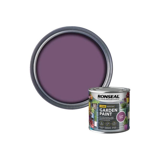 Ronseal Garden Paint Purple Berry 250ml Ronseal - Dynamic Drive