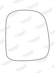 Summit Stick-On Standard Mirror Glass fits Nissan Serena LHS Summit - Dynamic Drive
