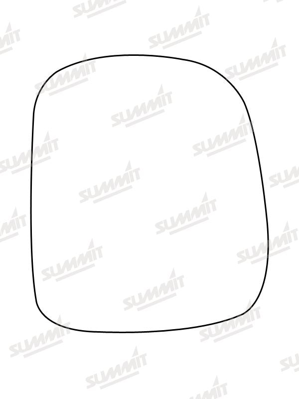 Summit Stick-On Standard Mirror Glass fits Nissan Serena LHS Summit - Dynamic Drive