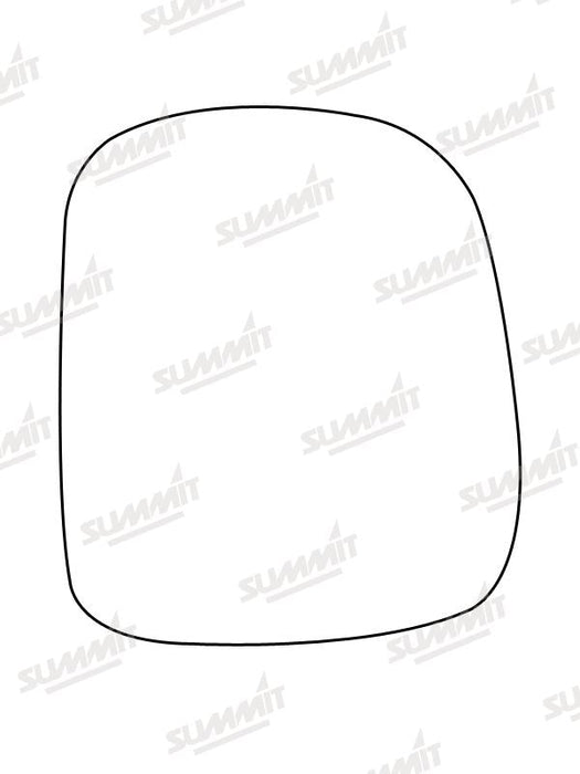 Summit Stick-On Standard Mirror Glass fits Nissan Serena LHS Summit - Dynamic Drive