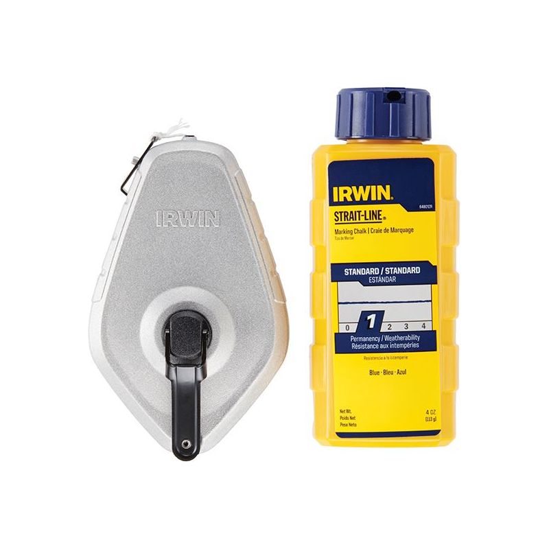 Irwin® Strait-Line® Aluminium 30m Chalk Line & Blue Chalk Pack IRWIN® STRAIT-LINE® - Dynamic Drive