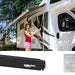 Fiamma Deep Black F45L 500 Awning with Royal Grey Fabric (06533A01R) Fiamma - Dynamic Drive