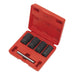Sealey Locking Wheel Nut Removal Set 5pc 1/2"Sq Drive SX201 Sealey - Dynamic Drive