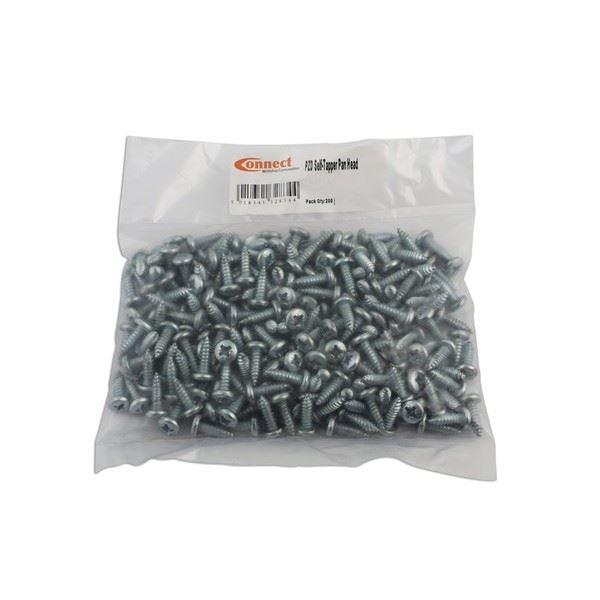 Connect 32828 Pozi Pan Head Self Tapper No.10 x 3/4in. 200pc Connect - Dynamic Drive