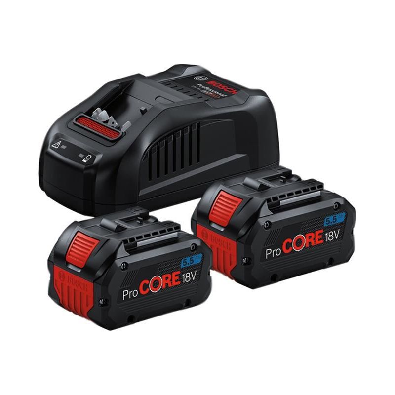Bosch ProCORE18V 5.5Ah Batteries & Charger Starter Kit 18V Bosch - Dynamic Drive