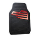 Streetwize SWCM125 Adonia 4 piece Rubber Mat Set with "Metallic" Red Heel Pad Steetwize  - Dynamic Drive