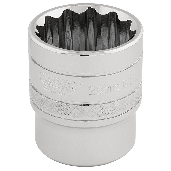 Draper HI-TORQ 12 Point Socket, 1/2" Sq. Dr., 28mm 33518 Draper - Dynamic Drive