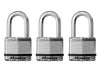 Master Lock Excell™ Laminated Steel 50mm Padlock - 38mm Shackle - Keyed Alike x 3 Master Lock - Dynamic Drive