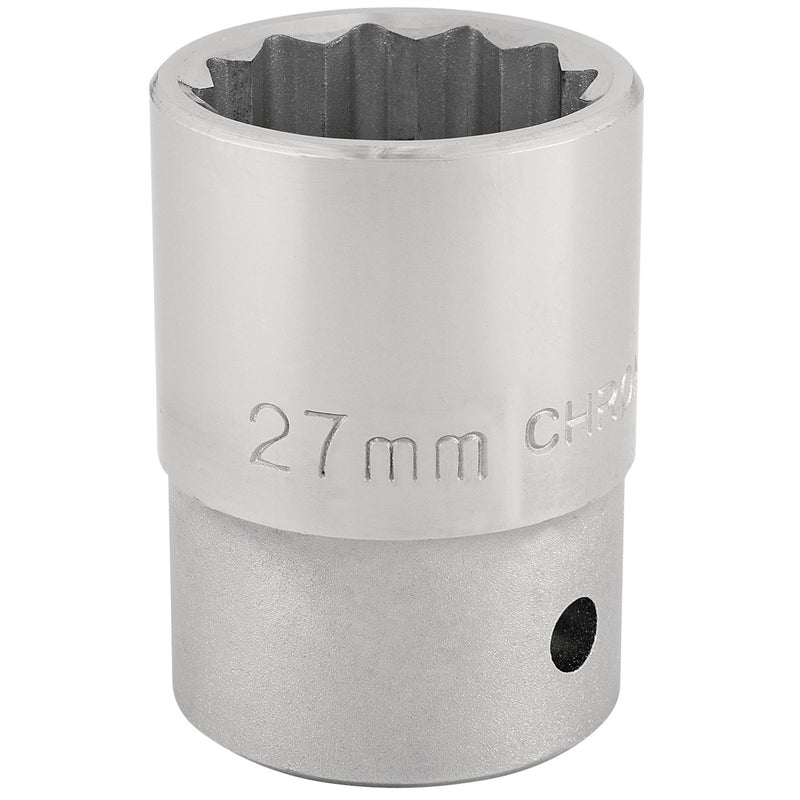 Draper 12 Point Socket, 3/4" Sq. Dr., 27mm 16696 Draper - Dynamic Drive