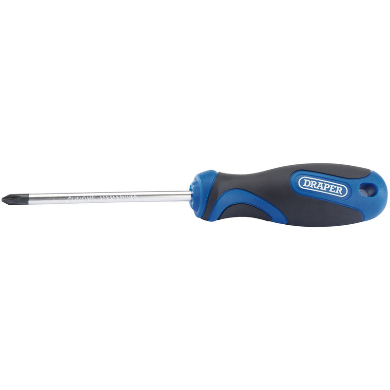 Draper Soft Grip Cross Slot Screwdriver, No.2 x 100mm 48932 Draper - Dynamic Drive
