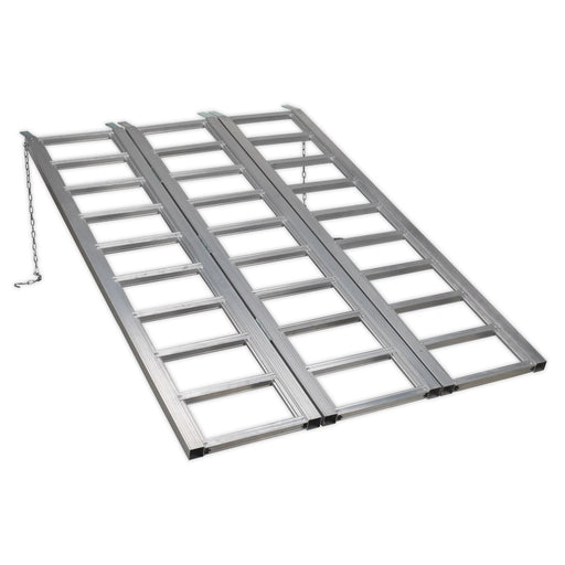 Sealey Motorcycle/ATV & Mini Tractor Ramp Wide Tri-Fold 680kg FLR680T Sealey  - Dynamic Drive