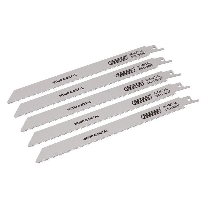Draper Bi-metal Reciprocating Saw Blades for Multi-Purpose Cutting, 225mm, 10tpi Draper - Dynamic Drive
