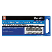 Bluespot Tools Mixed Hex Spline & TORX Bit Set, 40 Piece BlueSpot Tools - Dynamic Drive