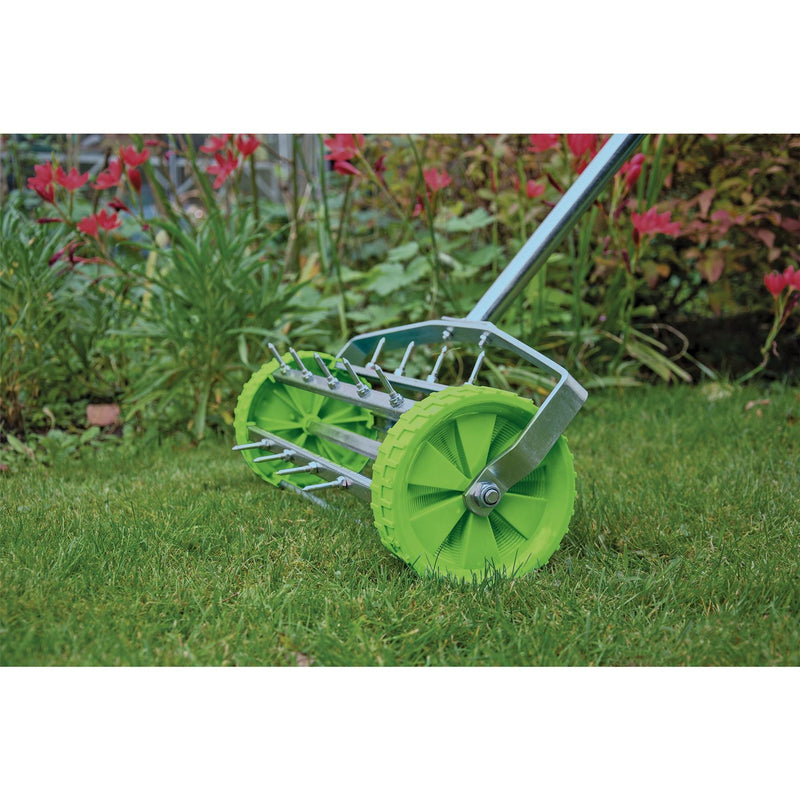 Draper Rolling Lawn Aerator Spiked Drum, 450mm 83983 Draper - Dynamic Drive