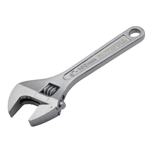 Faithfull Chrome Adjustable Spanner 100mm (4in) Faithfull - Dynamic Drive