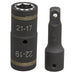Sealey SX1821 4 in 1 Impact Socket Set 2pc 17/19/21/22mm with 75mm 1/2" Sq Drive Sealey  - Dynamic Drive