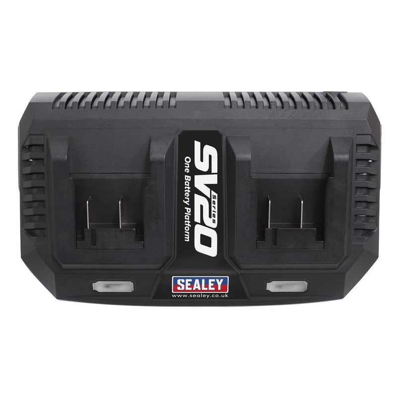 Sealey Dual Battery Charger 20V SV20 Series Lithium-ion CP20VMC2 Sealey - Dynamic Drive