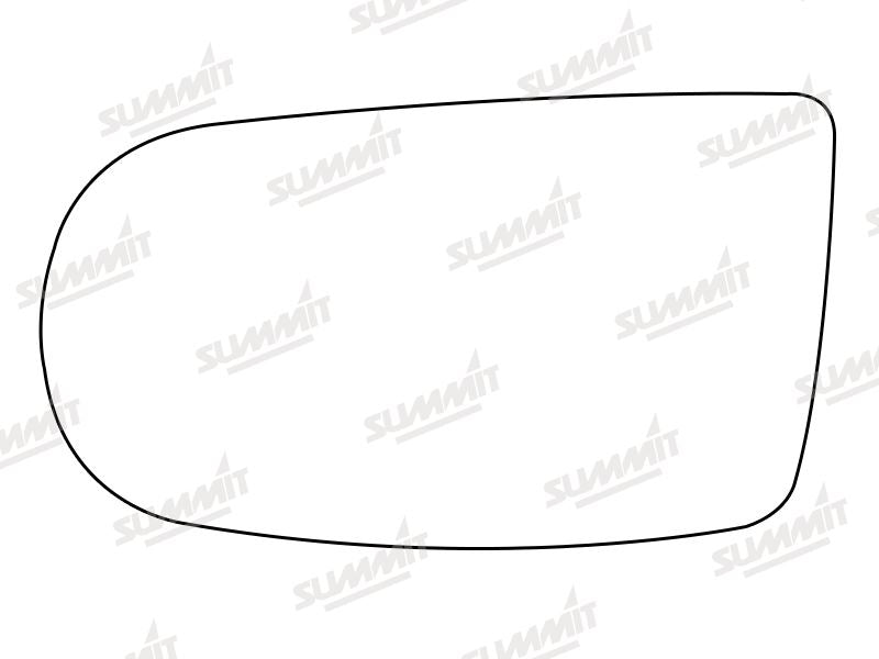 Summit Stick-On Anti Dazzle Mirror Glass fits Alfa GTV LHS Summit - Dynamic Drive