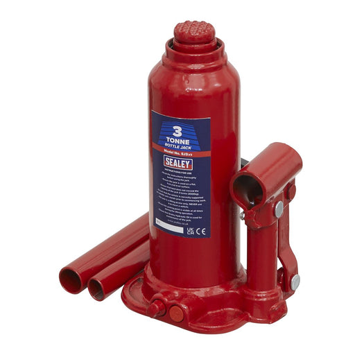 Sealey Bottle Jack 3tonne SJ3 Sealey  - Dynamic Drive