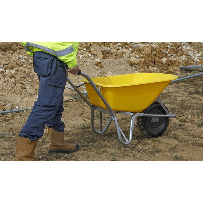 Sealey Wheelbarrow 100L Heavy Duty WBR01 Sealey - Dynamic Drive